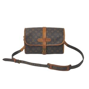 LOUIS VUITTON Marne Brown Leather Shoulder Bag